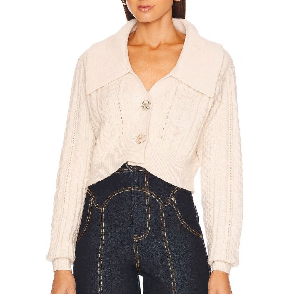 Cream V-Neck Sweater